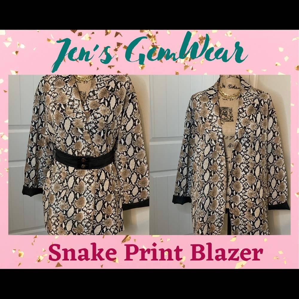 Snakeskin Blazer